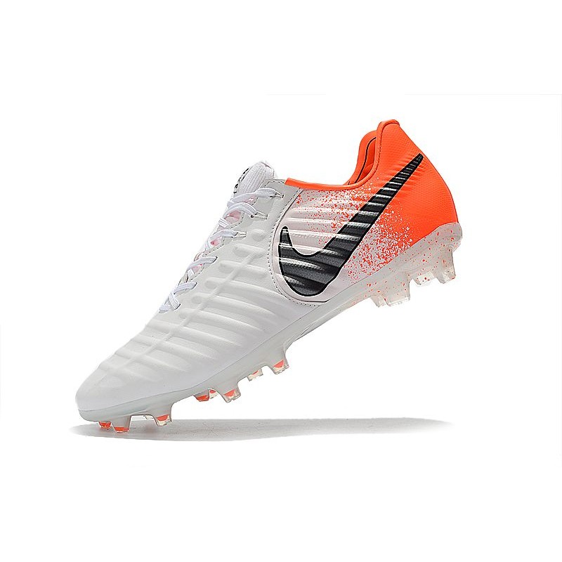 Nike Tiempo Legend Elite FG Bílý oranžový Černá